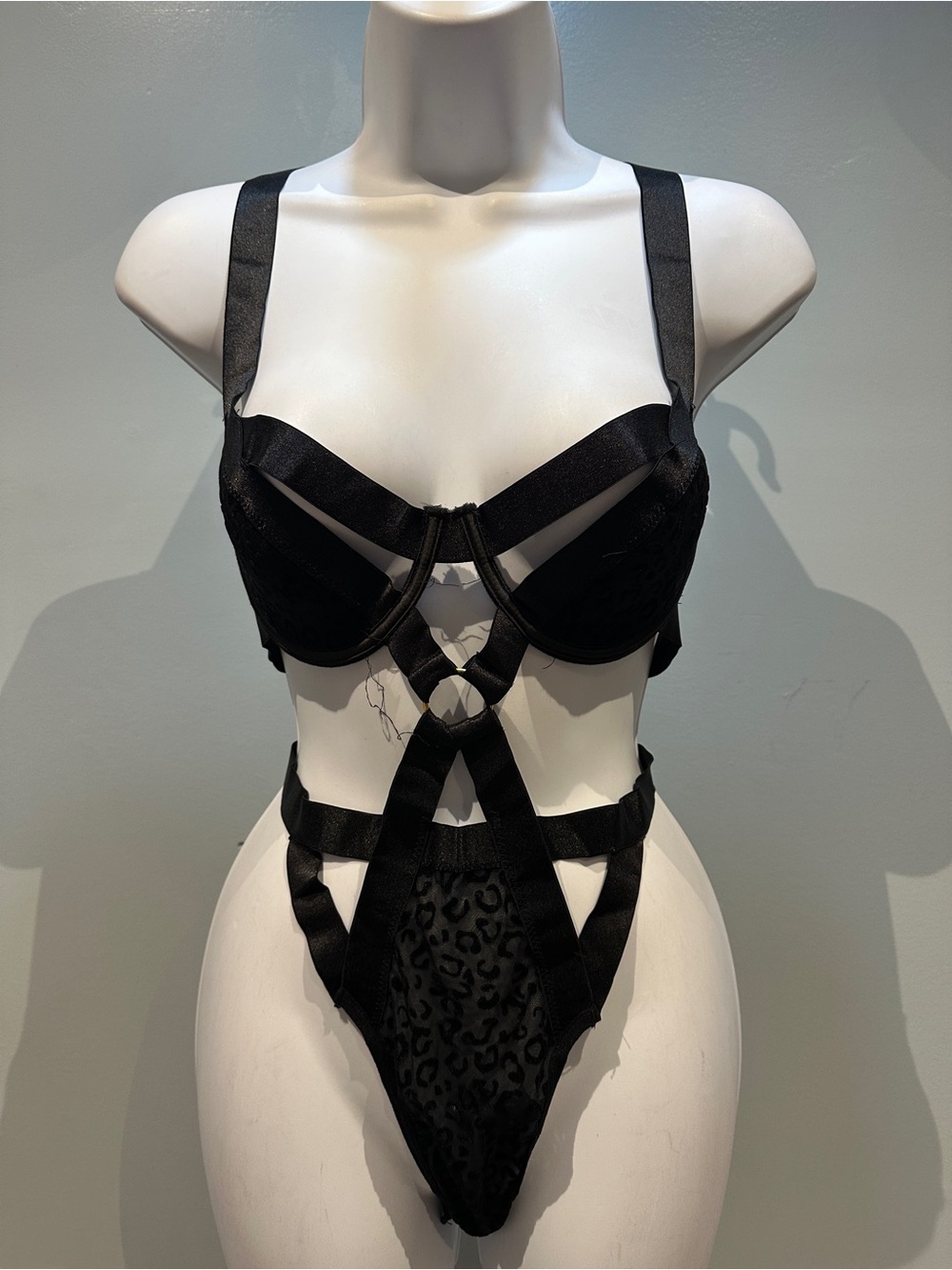 Yandy Black Bodysuit Lingerie Small/Medium NWOT